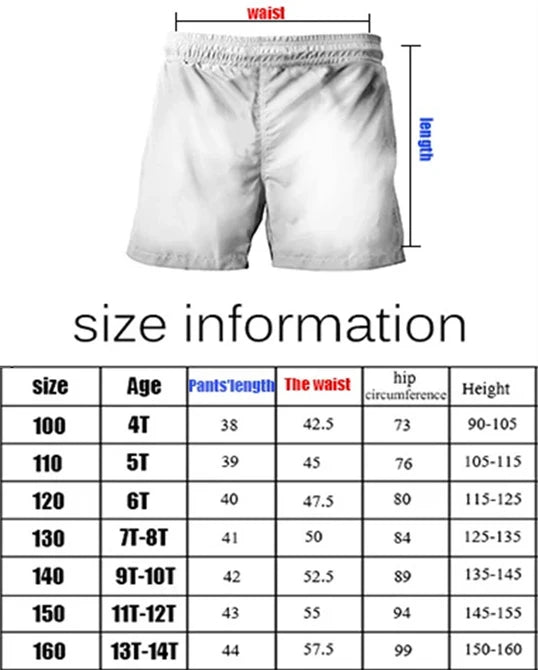 Kids Summer Cotton Shorts with Classic Super Mario Cartoon Prints, Casual Fashion Look, Breathable Skin-Friendly , Soft and Cozy