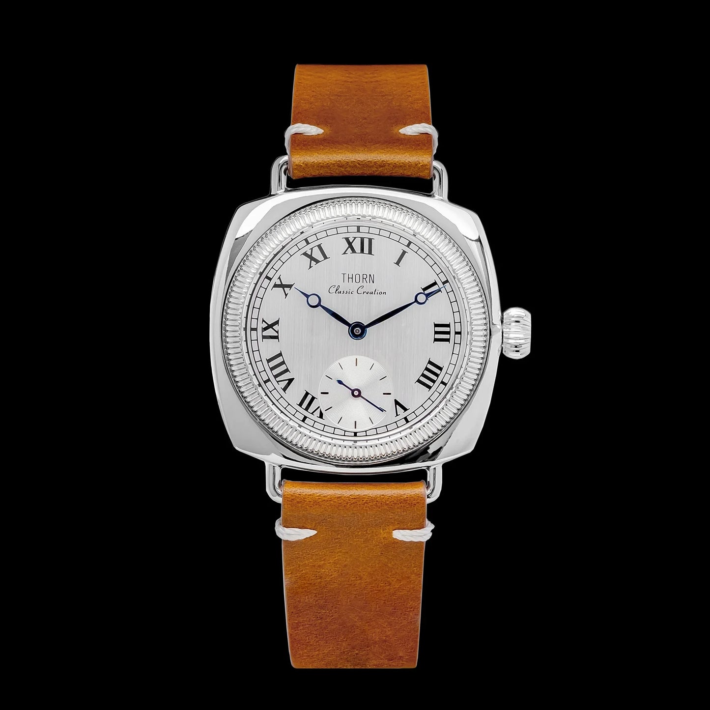 THORN T002 Watch Tribute to Classic Oyster Style Antique Pillow Shaped Watch, Retro Watch, Men's and Women's Couple Watches