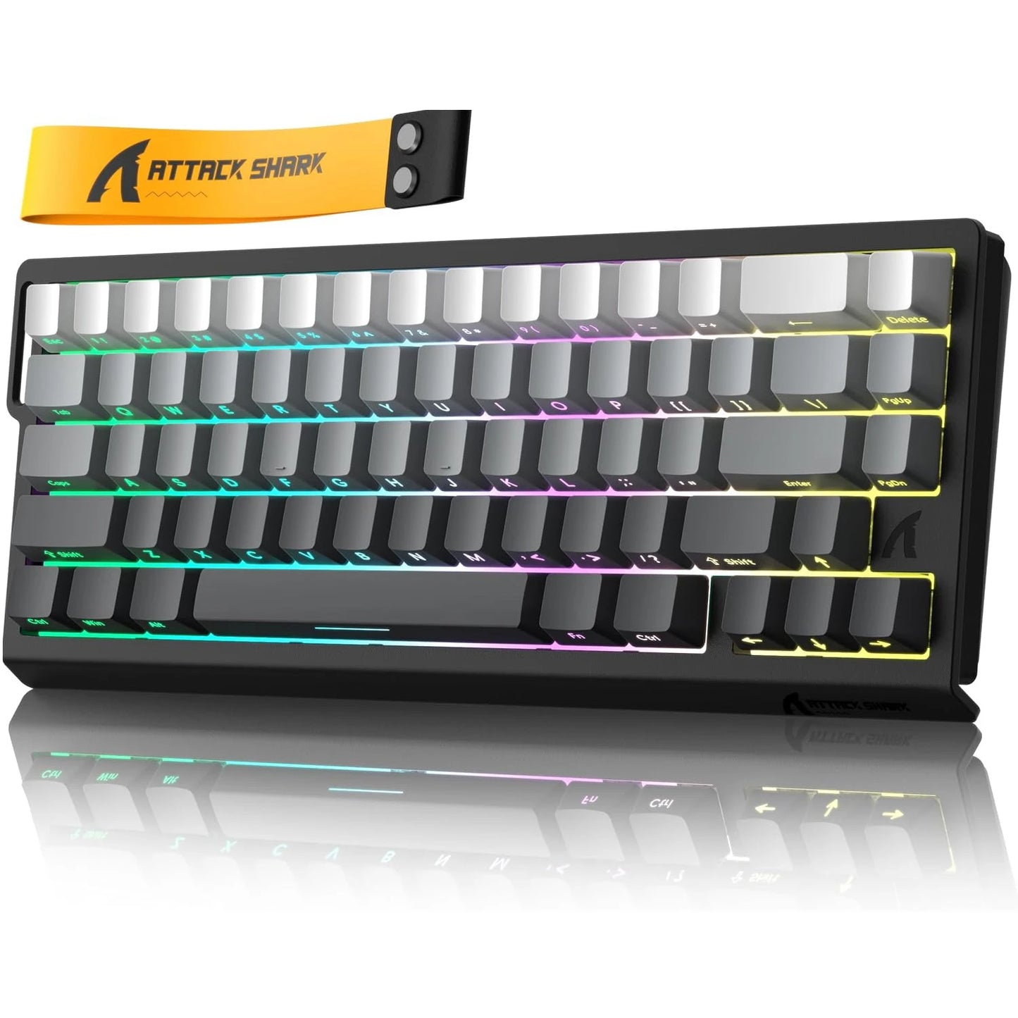 ATTACK SHARK X68 HE 8000Hz Rapid Trigger Keyboard 0.01mm RT Accuracy RGB Wired Gaming Keyboard with Magnetic Switch for PC/Mac