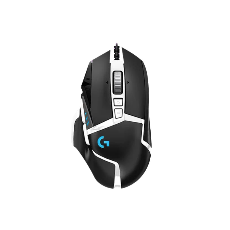 Mouse gaming cablato Logitech G502 HERO per e-sport, mouse meccanico con luce RGB, peso regolabile e macro programmabili per “Chicken Dinner”