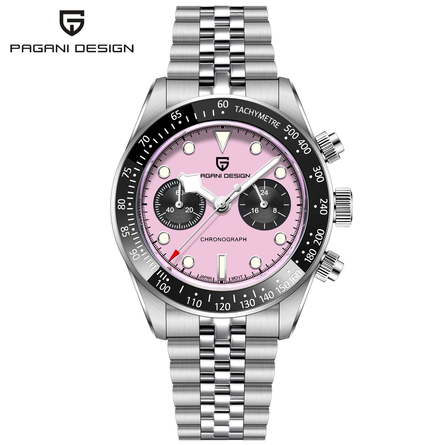 2026 New PAGANI DESIGN BB Flamingo Chronograph Luxury Sports Quartz Watch Men Sapphire mirror 100M Waterproof Fashion Wristwatch