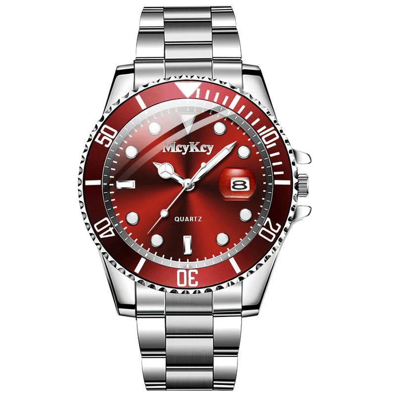 Luxury Large Dial Men Business Watches Fashion Calendar Men's Quartz Watch Reloj Hombre