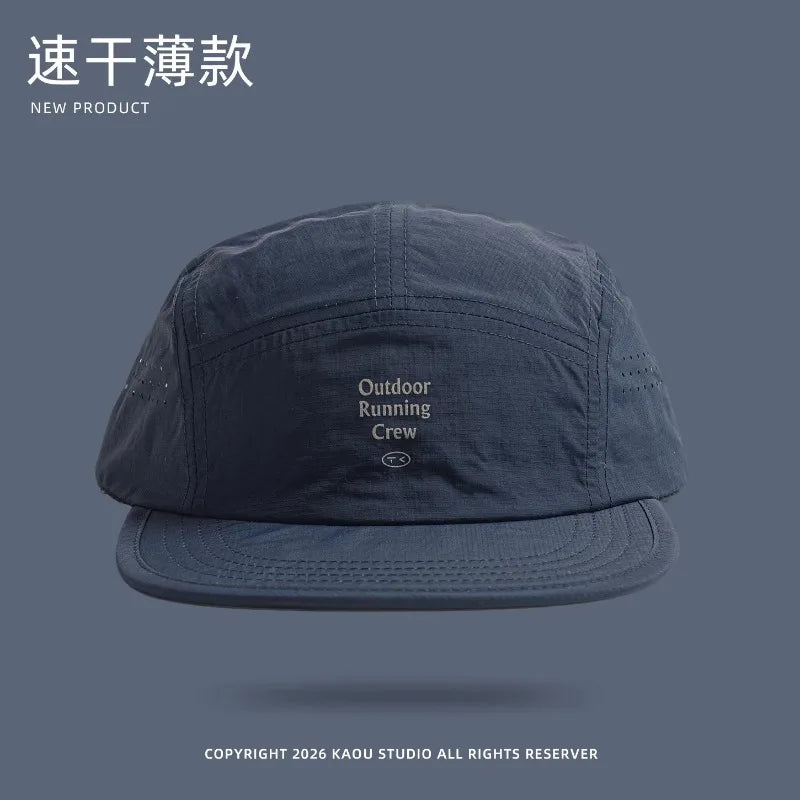 Outdoor Camping Sunscreen Quick-drying Color Matching Baseball Caps Women Summer Light and Breathable Retro 5-panel Men's Hat