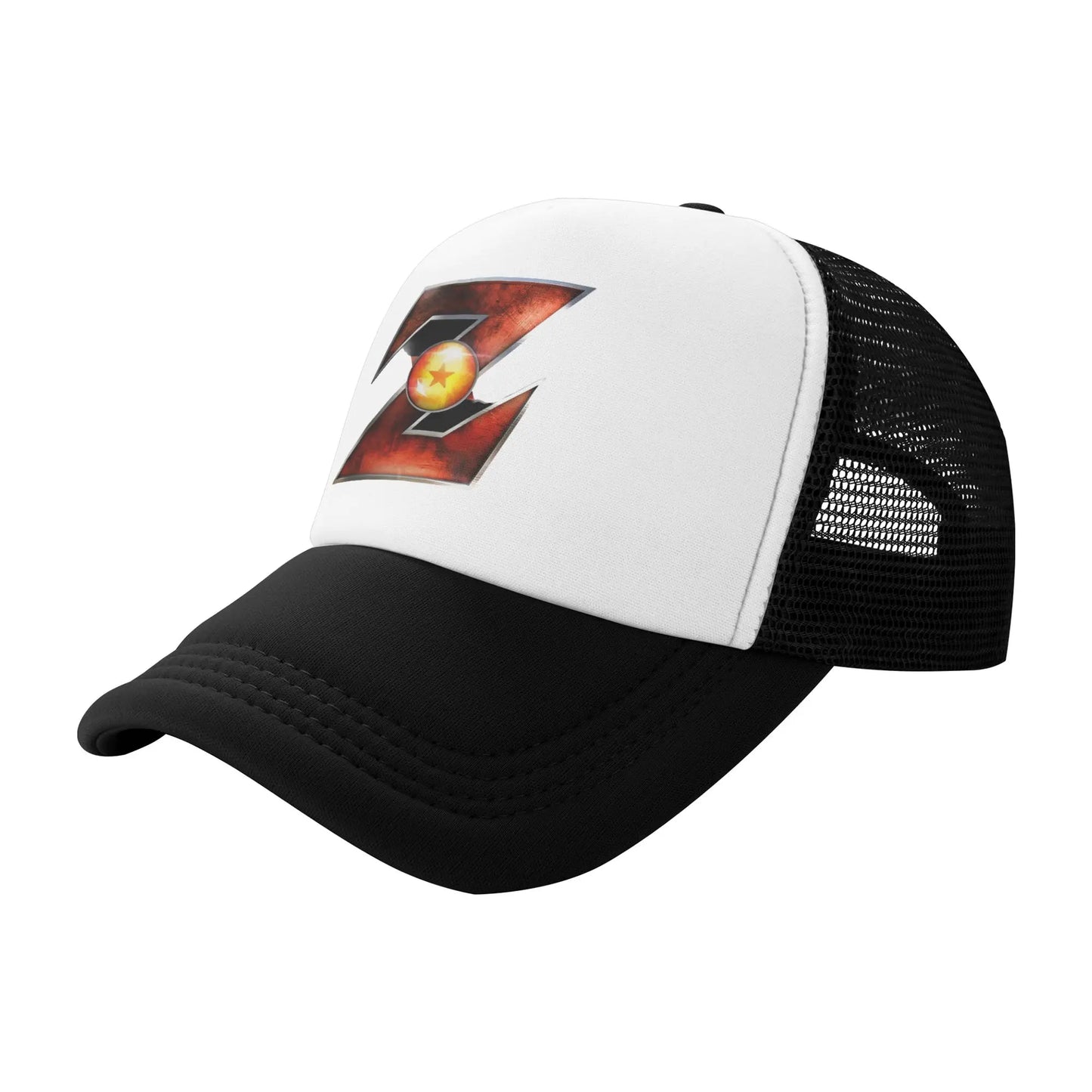 Adult Dragon Ball Z Logo Trucker Caps Mesh Baseball Cap Polyester Hats Trucker Hat Breathable Sports Cap Summer