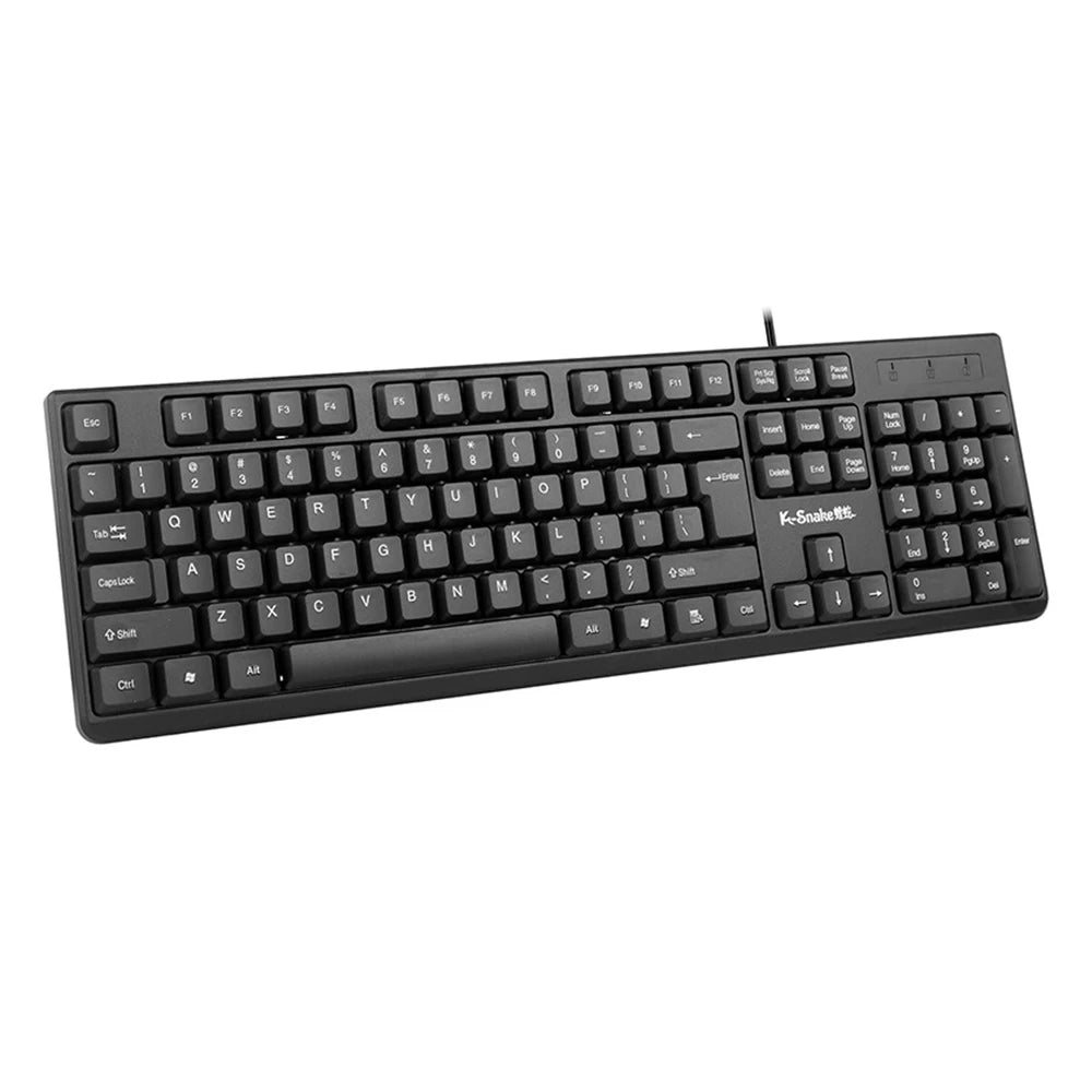 Nuova tastiera USB cablata per PC e notebook con mouse ottico cablato per Windows, Mac OS, desktop, laptop e PC