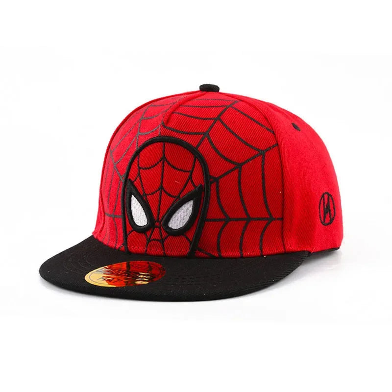 2026 HotAnime Cartoon Spiderman Hats for Kids Toddler Baseball Cap Spring Snapback Hip Hop Adjustable Caps