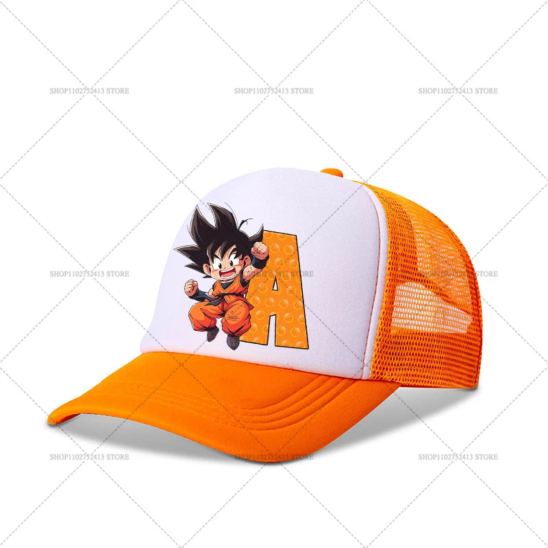 Dragons Ball Baseball Cap Cartoon Anime Figure Goku Printed Hat Athleisure Adjustable Hats Sport Casual Fashion Birthday Gift