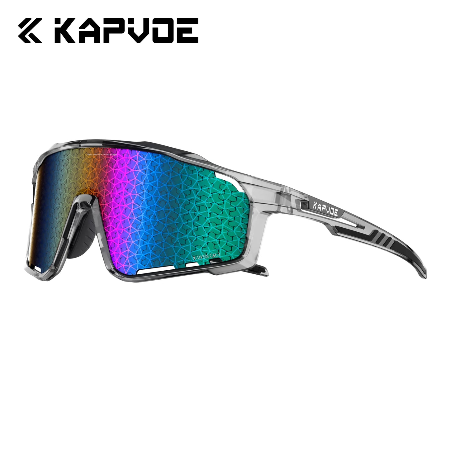 KAPVOE New Technology Nano Lenses Cycling Glasses Outdoor Sports Sunglasses Men Women Road Bike MTB Bicycle UV400 Hiking Goggles