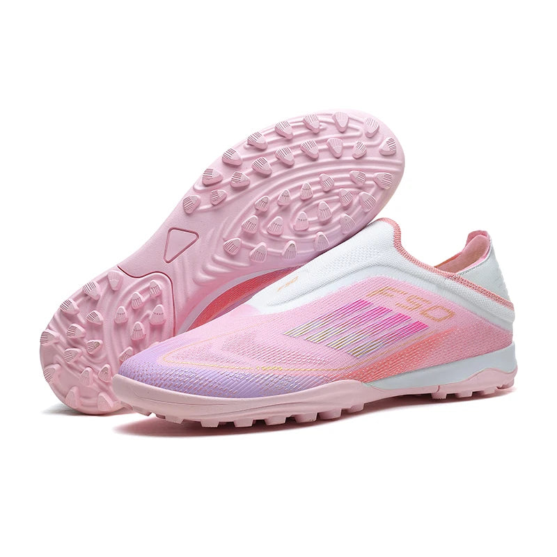 Men Football Boots Futsal Ultralight Soccer Shoes Training TF Match Long Spikes Breathable Indoor Sneakers Cleats Drop Shipping