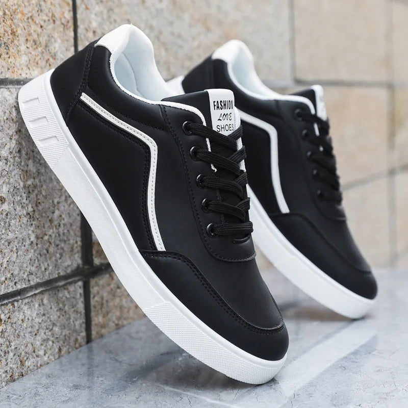 Men's Casual Skateboarding Shoes White Shoes Outdoors Leisure Sneakers Breathable Walking Shoes Flat Shoes Chaussure Homme 39-48