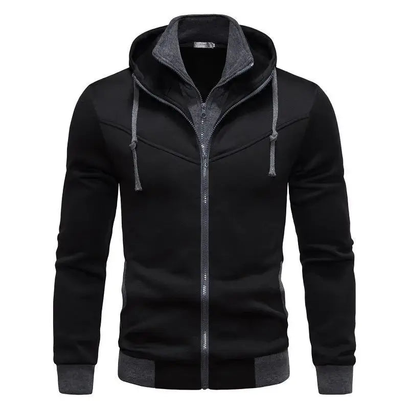Produit gaming premium Fraquane, Autumn men's sportswear long sleeved jacket hooded sweatshirt zipper opening jacket men's hooded sweatshirt slim fit men's cloth.
