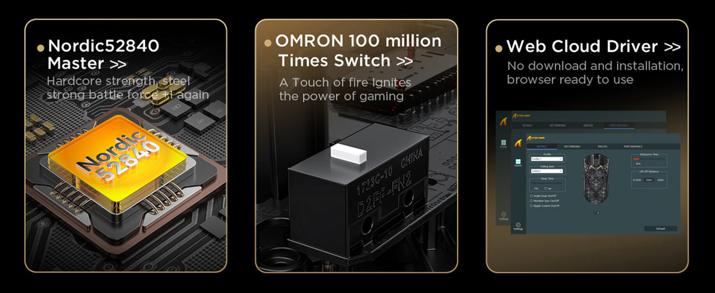 ATTACK SHARK R5 Ultra Carbon Fiber trådløs 8K gamingmus 39g SUPERLIGHT, PixArt PAW3950MAX gamingsensor, 8000Hz trådløs polling