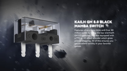 Gaming miška ATTACK SHARK R3 iz magnezijeve zlitine 8K SUPERLIGHT 8000Hz, 6 nastavljivih stopenj DPI do 26000, PAW3395, BT/2.4G brezžična/žična