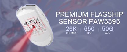 Herná myš Redragon M916AK PRO 3-Mode Anime 42G Ultra-Light 26K DPI s plne programovateľnými tlačidlami