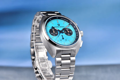 Retro Men's Watch PAGANI DESIGN 2026 New Collection, Quartz Chronograph, Japanese VK63 Sapphire Glass, Local Shipping