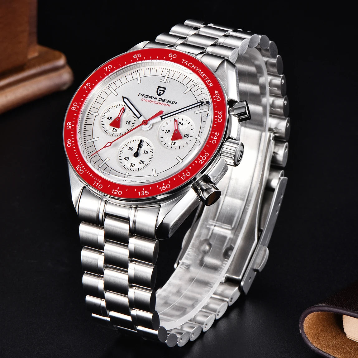 PAGANI DESIGN New men’s watches, luxury quartz watch, speed chronograph, AR sapphire glasses, 100M water-resistant, business watch 2026, EU local shipping