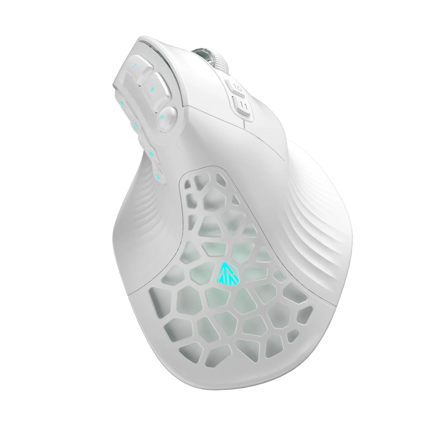 SOLAKAKA E9 Pro MMO verticale muis PAW3395-sensor 1000mAh batterij 45° verticale grip ergonomische muis 8k gamingmuis