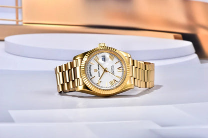 New Watch man PAGANI DESIGN D36 gold Rose Luxury automatic mechanical waterproof glass Sapphire AR stainless steel Date gift Man