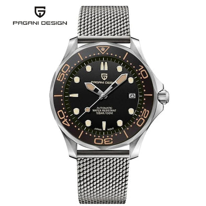 PAGANI DESIGN 2026 New automatic watch for men 007, luxury automatic watch for men, mechanical watch for men, AR sapphire, luminous, EU local delivery