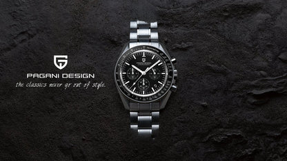 PAGANI DESIGN 2025 New AK Project Men's Watches Luxury Quartz Wrist Watch For Men AR Sapphire Speed Chronograph Automatic Date