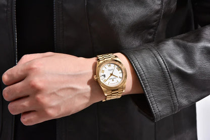 New Watch man PAGANI DESIGN D36 gold Rose Luxury automatic mechanical waterproof glass Sapphire AR stainless steel Date gift Man