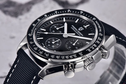 PAGANI DESIGN 2026 New V6 Moon Watches Men Luxury Quartz Watch For Men Speed Sport Chronograph AR Sapphire crystal Wristwatch