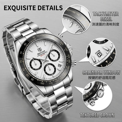 Relojes Hombre 2026 BENYAR New  Watches Men Luxury Brand Chronograph Male Sport Watches Waterproof Stainless Steel Quartz  Watch