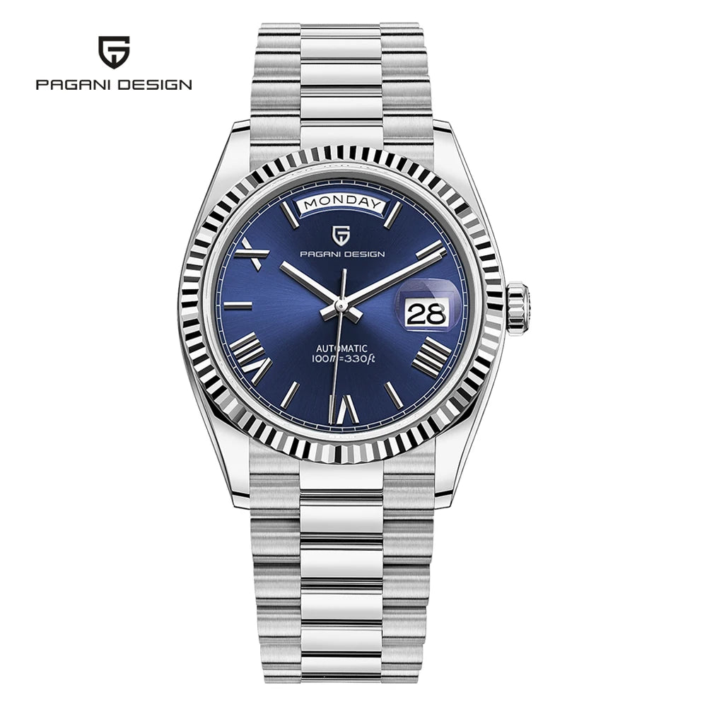 New Watch man PAGANI DESIGN D36 gold Rose Luxury automatic mechanical waterproof glass Sapphire AR stainless steel Date gift Man
