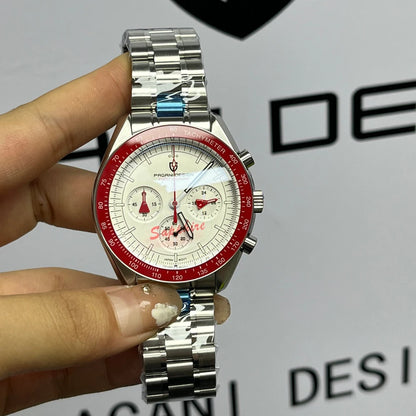 PAGANI DESIGN New men’s watches, luxury quartz watch, speed chronograph, AR sapphire glasses, 100M water-resistant, business watch 2026, EU local shipping