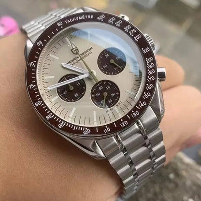 New man Watch PAGANI DESIGN Saturn men's top luxury Quartz Watch for men, sports chronograph, Sapphire Glass AR, glasses ceramic light, waterproof, stainless steel, ideal gift