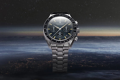 PAGANI DESIGN New men’s watches, luxury quartz watch, speed chronograph, AR sapphire glasses, 100M water-resistant, business watch 2026, EU local shipping