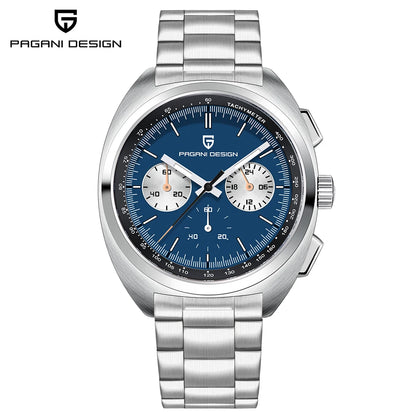 Retro Men's Watch PAGANI DESIGN 2026 New Collection, Quartz Chronograph, Japanese VK63 Sapphire Glass, Local Shipping