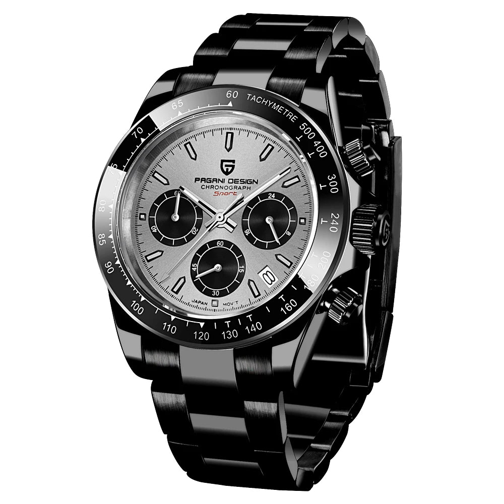 PAGANI DESIGN 2026 NEW 1664 Meteorite Dial Men's Watches Luxury Sapphire Quartz watch for men Sport Chronograph men Reloj Hombre