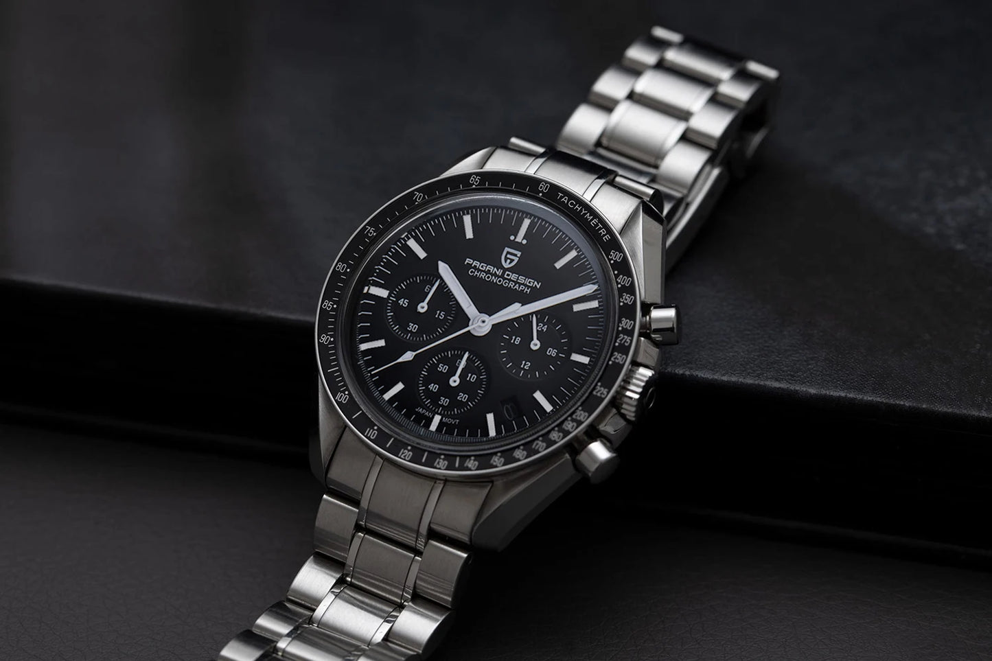 PAGANI DESIGN 2026 New Mens Watches Panda Moon Watch Luxury Quartz Watch For Men Automatic Date Sport Chronograph Wristwatch Men