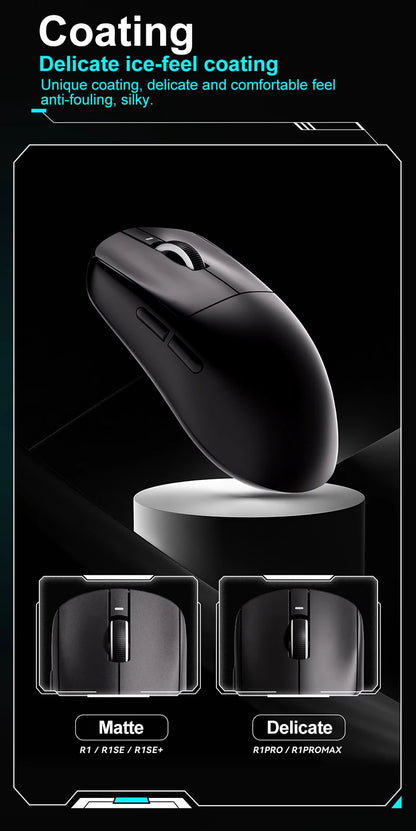 Mouse de gaming wireless ATK VXE Dragonfly R1 Pro MAX PAW3395 R1 SE Plus, mouse FPS esports personalizat, reîncărcabil și ultraușor