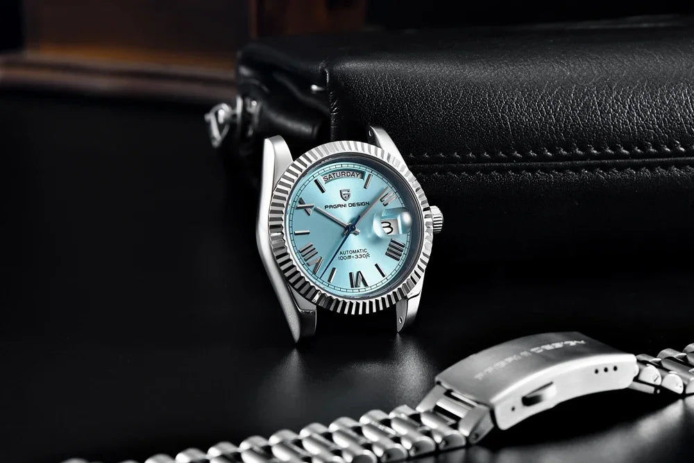 New Watch man PAGANI DESIGN D36 gold Rose Luxury automatic mechanical waterproof glass Sapphire AR stainless steel Date gift Man