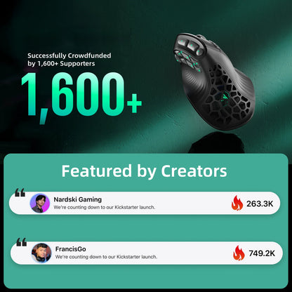 SOLAKAKA E9 Pro MMO verticale muis PAW3395-sensor 1000mAh batterij 45° verticale grip ergonomische muis 8k gamingmuis