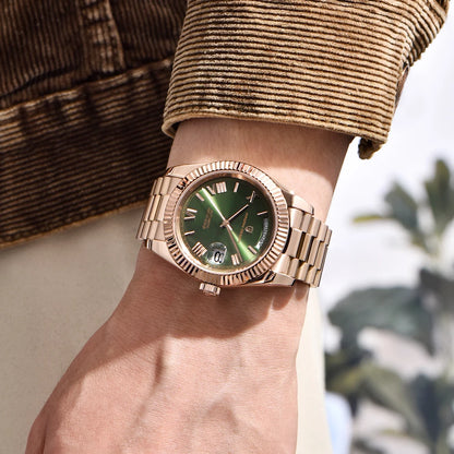 New Watch man PAGANI DESIGN D36 gold Rose Luxury automatic mechanical waterproof glass Sapphire AR stainless steel Date gift Man