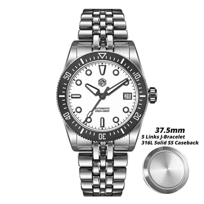 San Martin 37.5mm 40mm Classic Simple Dial Men Diver Watch Miyota 9015 Luxury Automatic Mechanical Watch Waterproof 200m SN0148