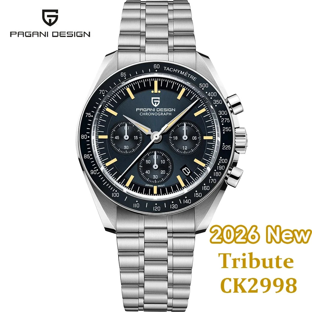 PAGANI DESIGN Moon ST6 luxury automatic men’s Watch, business watch for men, mechanical watch, luminous, sapphire glasses, nylon strap, EU local delivery 2026