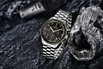 PAGANI DESIGN New men’s watches, luxury quartz watch, speed chronograph, AR sapphire glasses, 100M water-resistant, business watch 2026, EU local shipping