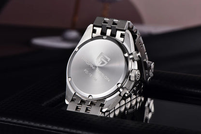 New PAGANI DESIGN 2026 Panda Retro Mens Watch Luxury Quartz Watch Men Speed Chronograph AR Sapphire Luminous Local Shipping