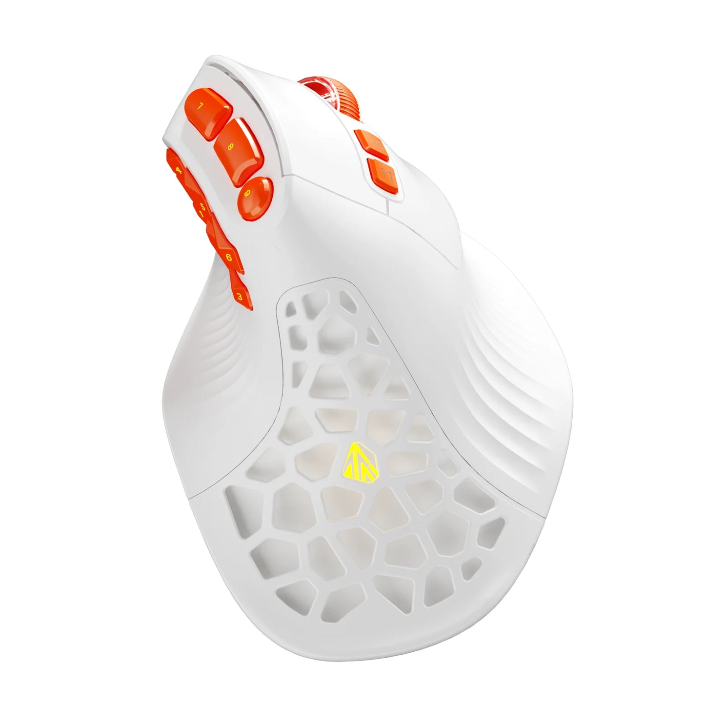 SOLAKAKA E9 Pro MMO verticale muis PAW3395-sensor 1000mAh batterij 45° verticale grip ergonomische muis 8k gamingmuis