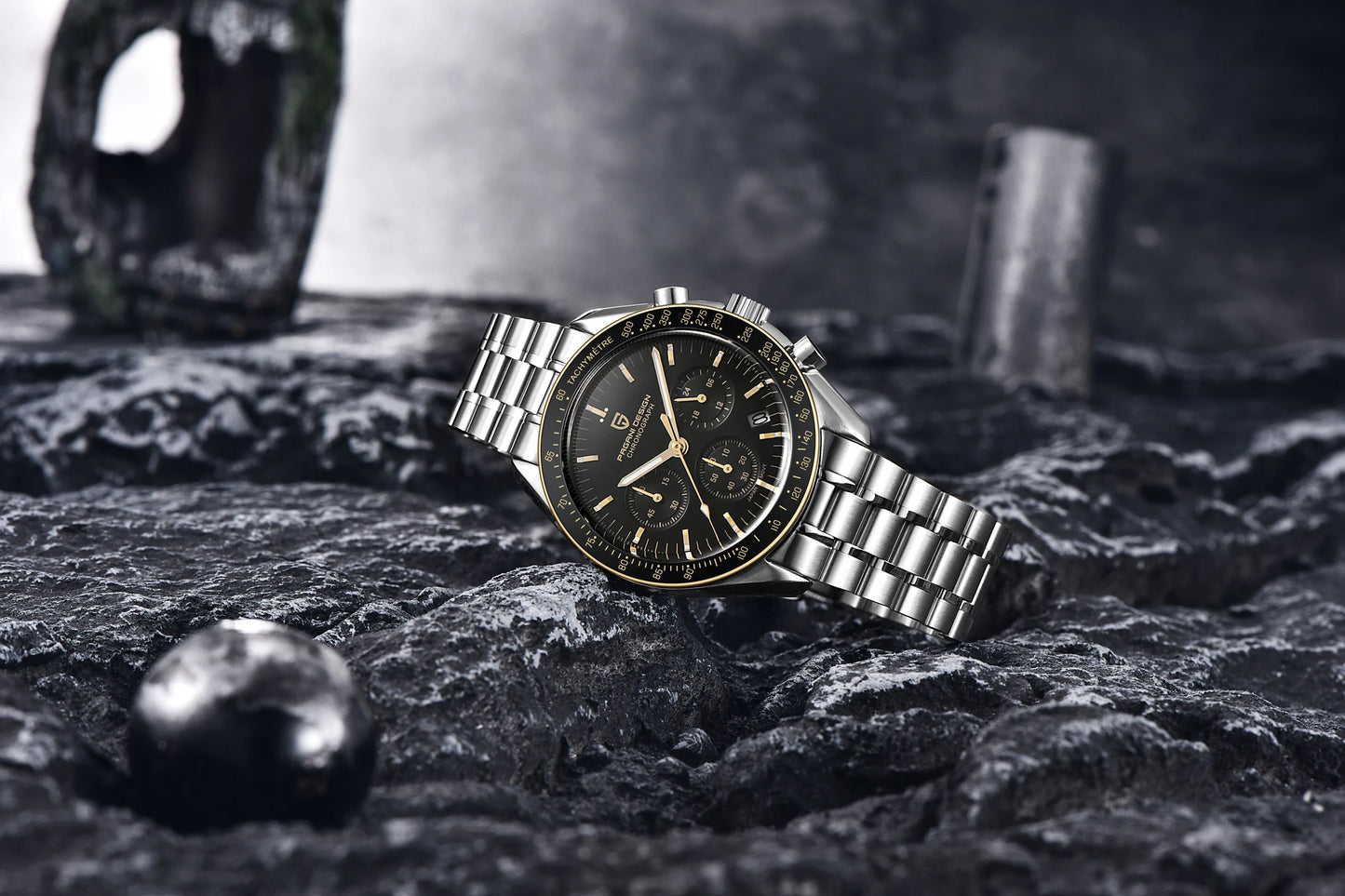 PAGANI DESIGN New men’s watches, luxury quartz watch, speed chronograph, AR sapphire glasses, 100M water-resistant, business watch 2026, EU local shipping