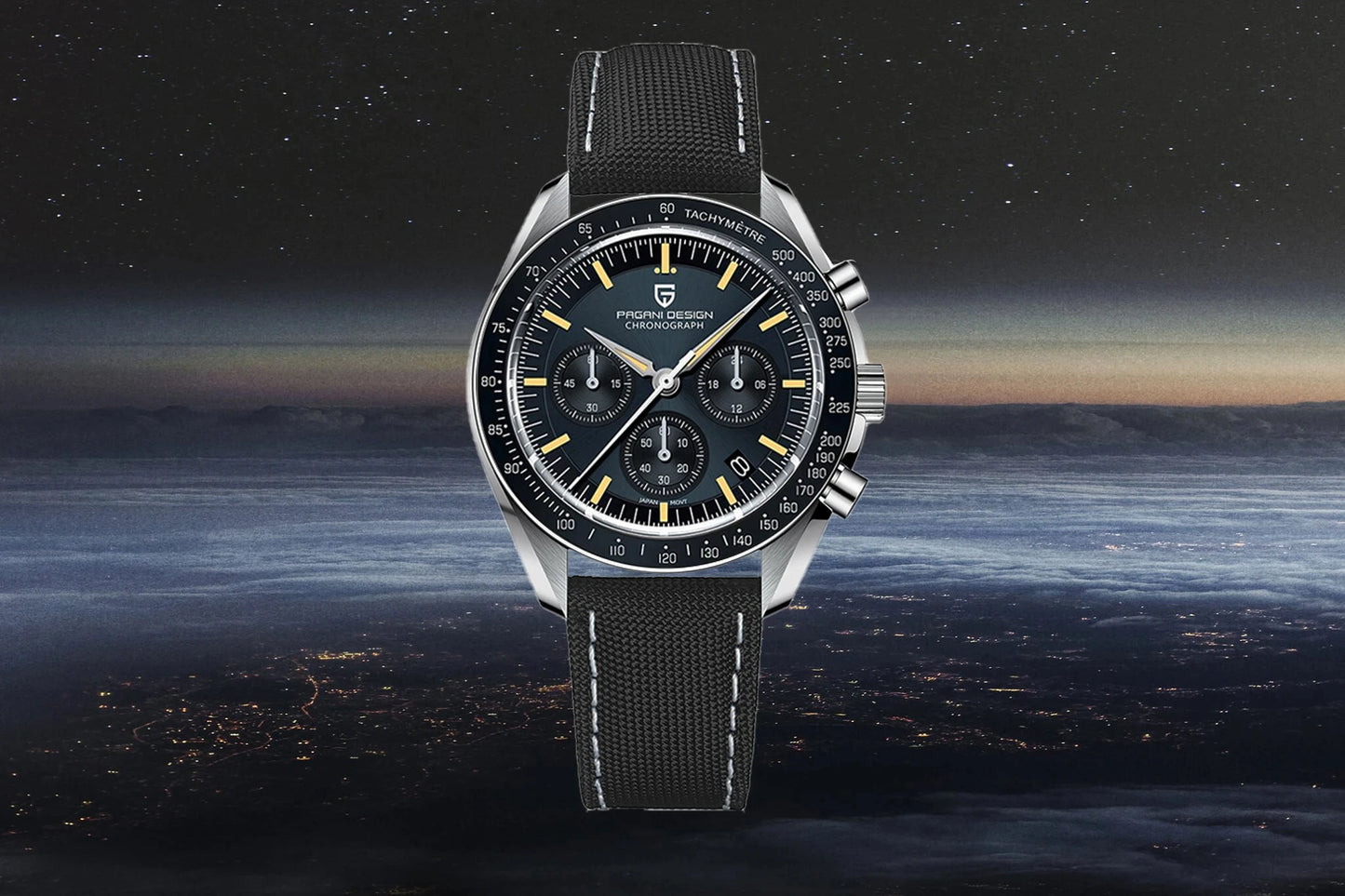PAGANI DESIGN New men’s watches, luxury quartz watch, speed chronograph, AR sapphire glasses, 100M water-resistant, business watch 2026, EU local shipping