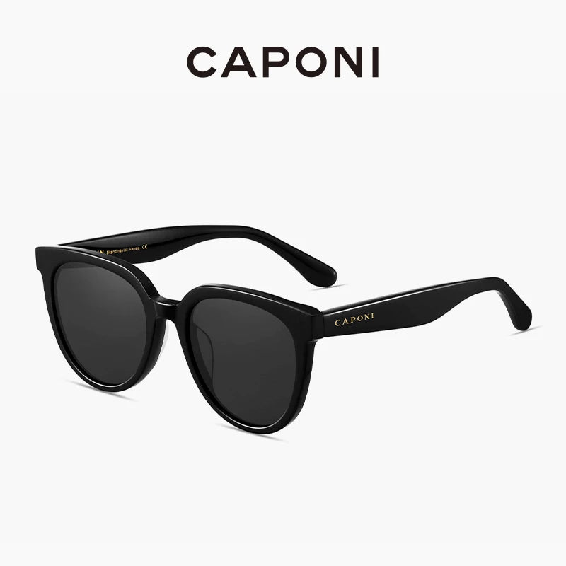 CAPONI Brand Design Sunglasses For Women Fashion Retro Girls Eye Shades Korea Style Polarized Sun Glasses UV Protection BH31031