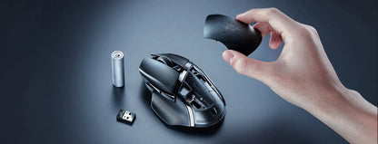 Mouse de gaming wireless personalizabil Original Razer Basilisk V3 X HyperSpeed, senzor optic 18K, Chroma RGB, 9 comenzi programabile