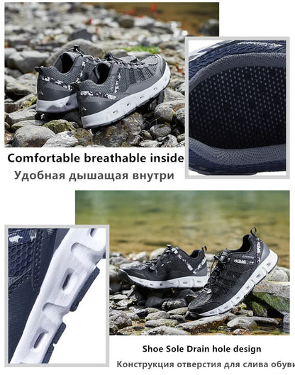 Zapatillas de malla transpirable para hombre, ligeras y cómodas, zapatillas deportivas de moda, con cordones, zapatos casuales, zapatos planos, zapatillas para hombre