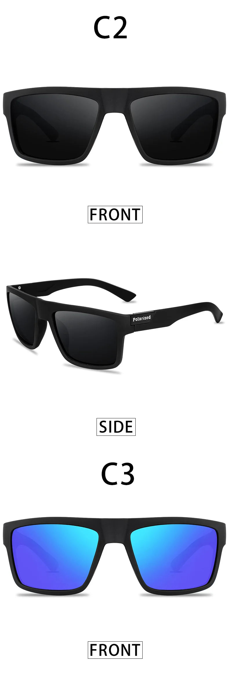 DJXFZLO Brand New Polarized Glasses Men Women Fishing Glasses Sun Goggles Camping Hiking Driving Eyewear Sport Sunglasses
