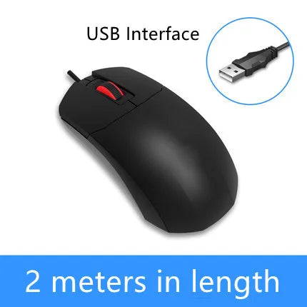 LINDO ZONE stolni računalni žičani miš USB PS/2 s ultra dugim kabelom 2M/3M, 200CM/300CM, produljeni žičani miš za prijenosno računalo